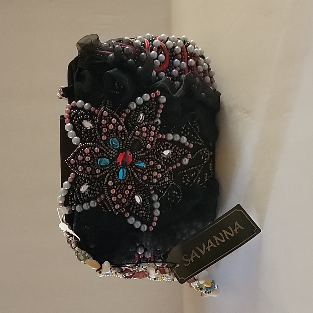 Savanna heavily embellished clutch